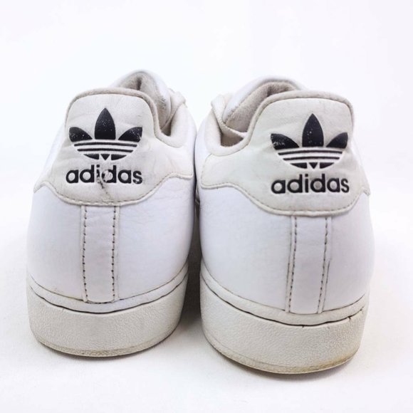 Adidas Originals Mens 10.5 Shoes White Shell Top 2003 Retro Sneakers Leather - Picture 4 of 10